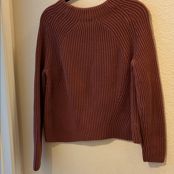Athleta Women's Ribbed Knit Sweater - Rust - Picture 3 of 5